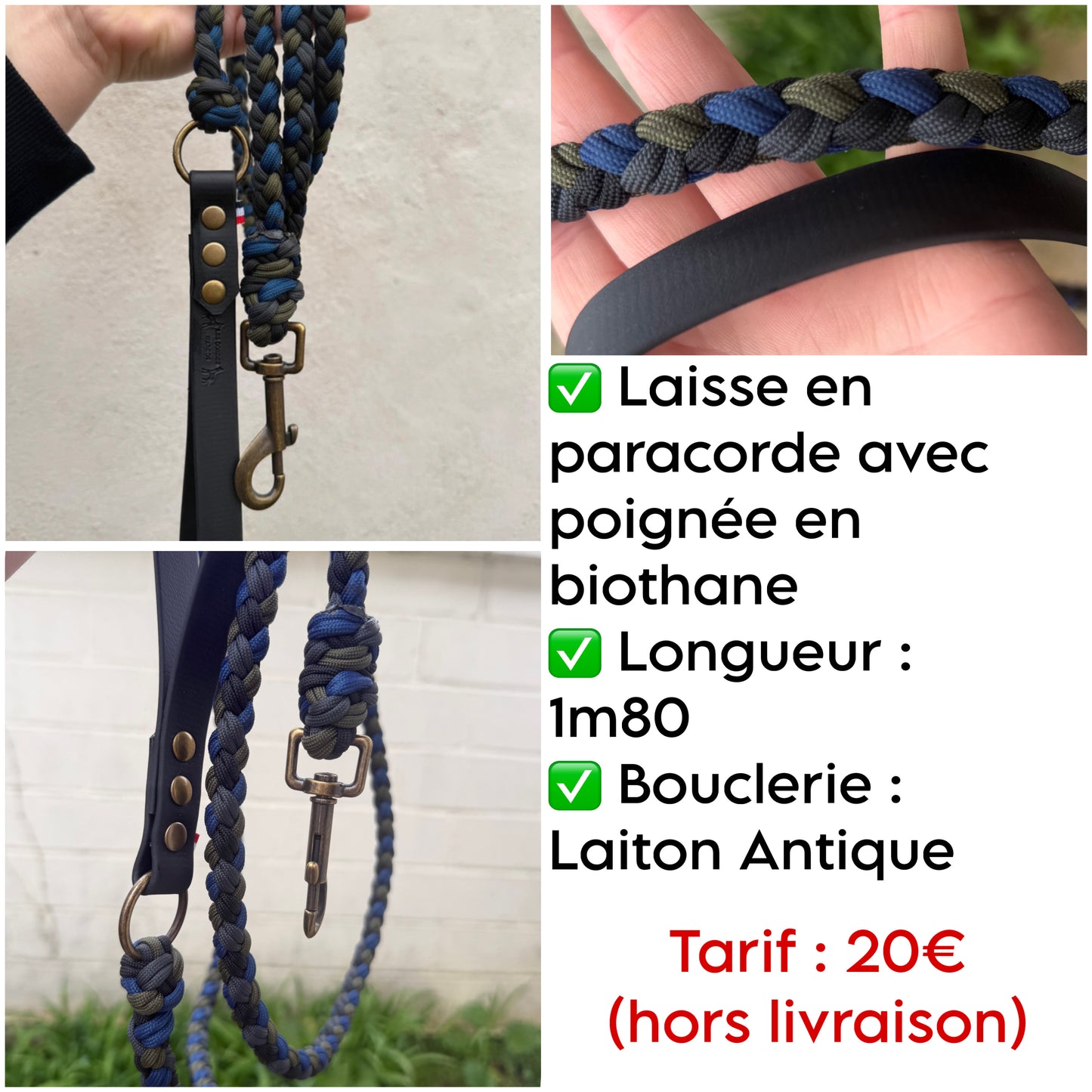 BRADERIE / Laisse 1m80