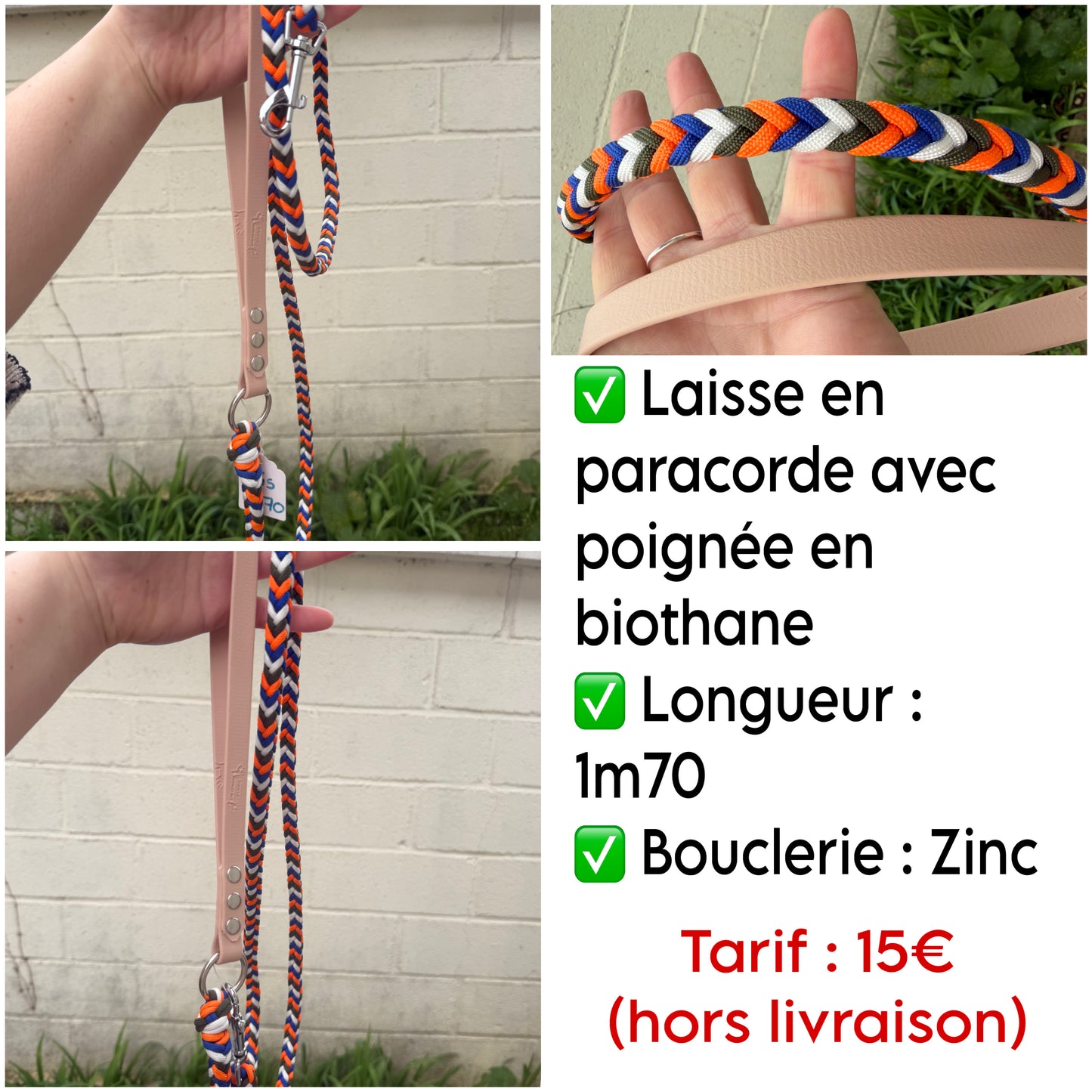 BRADERIE / Laisse 1m70