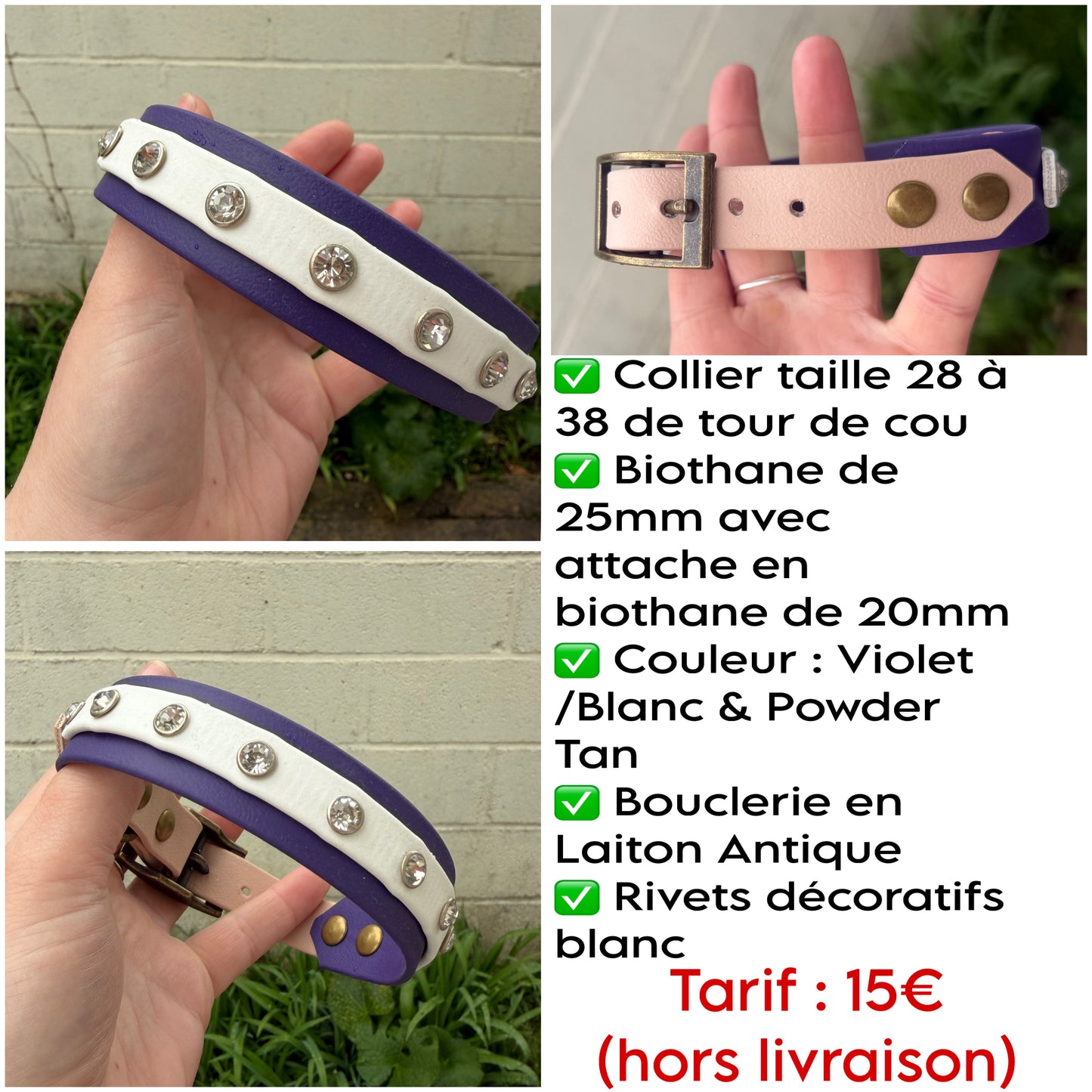 BRADERIE / Collier 28 - 38cm